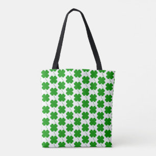 Lucky Shamrock Printed St.Patrick Tote Bag