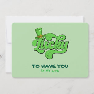 Lucky Shamrock St. Patrick’s Day Flat Card