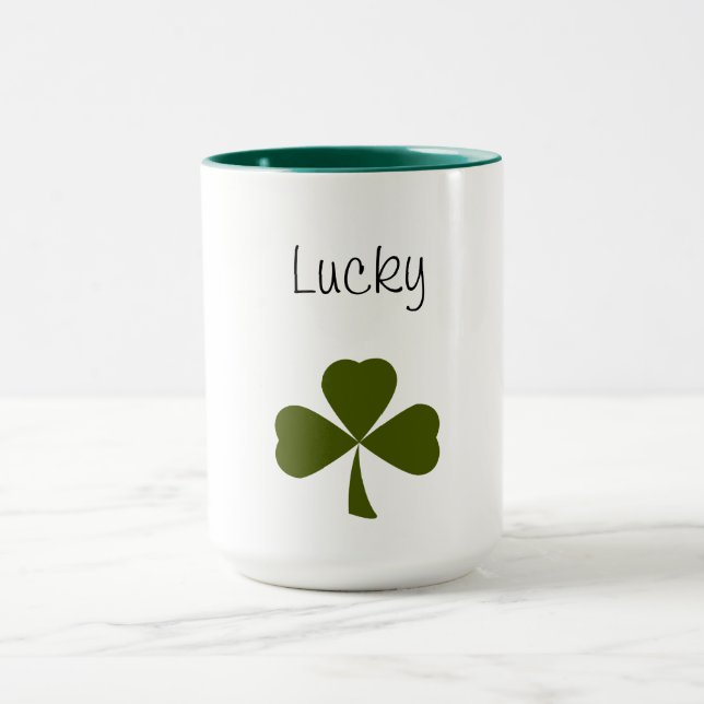 Lucky Shamrock St. Patrick's Day Clover Mug (Center)