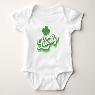 Lucky Shamrock St Patrick's Day Irish Baby Bodysuit