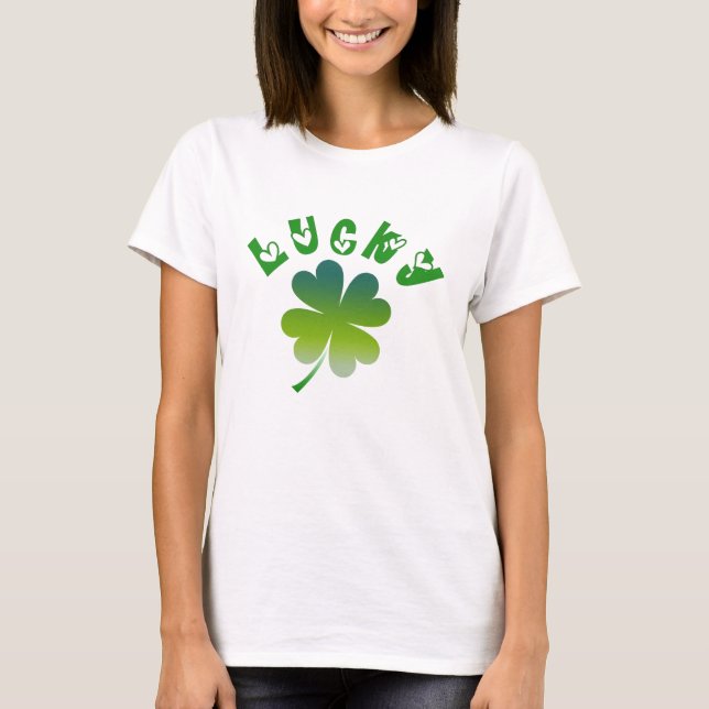 lucky shamrock T-Shirt (Front)