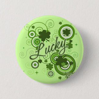 Lucky Shamrocks 2 Inch Round Button