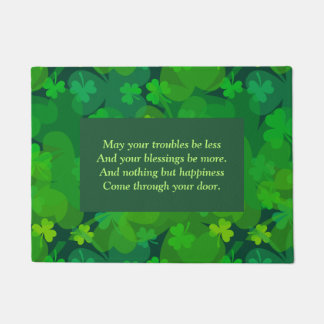 Lucky Shamrocks - Clovers All Over Doormat