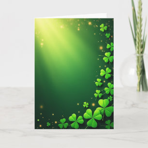 Lucky Shamrocks Spring Card