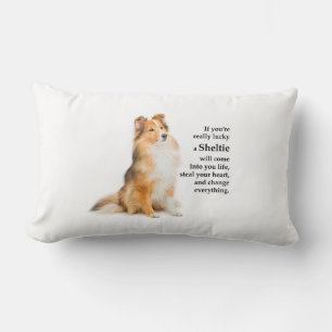 Lucky Sheltie Lumbar Pillow