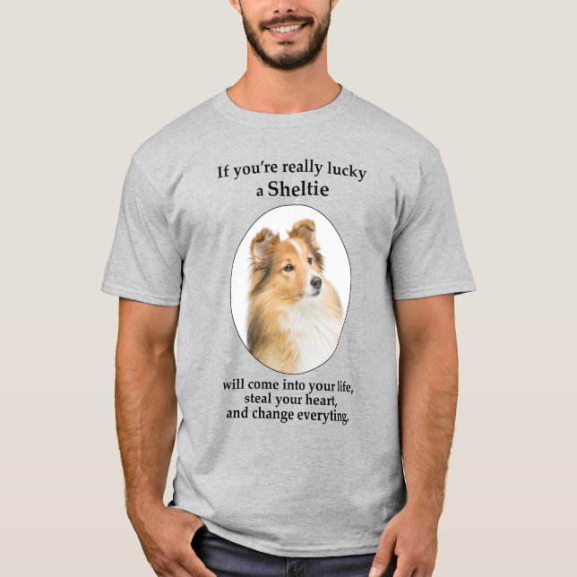 Lucky Sheltie T-Shirt (Front)