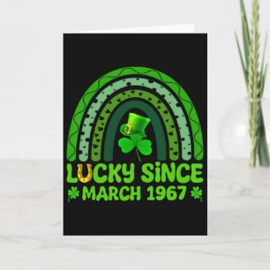 Lucky Since March 1967 Birthday 57th St Patricks D Card