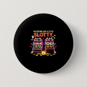 Lucky Slot Machine Casino Las Vegas Gambling Lover 2 Inch Round Button