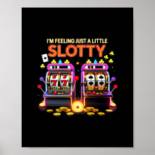 Lucky Slot Machine Casino Las Vegas Gambling Lover Poster
