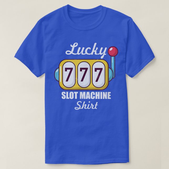 Lucky Slot Machine Casino Night Roulette  T-Shirt (Design Front)
