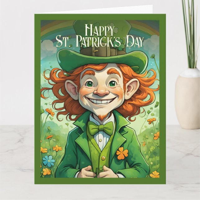 Lucky Smiles on St. Patrick’s Day Card (Front)