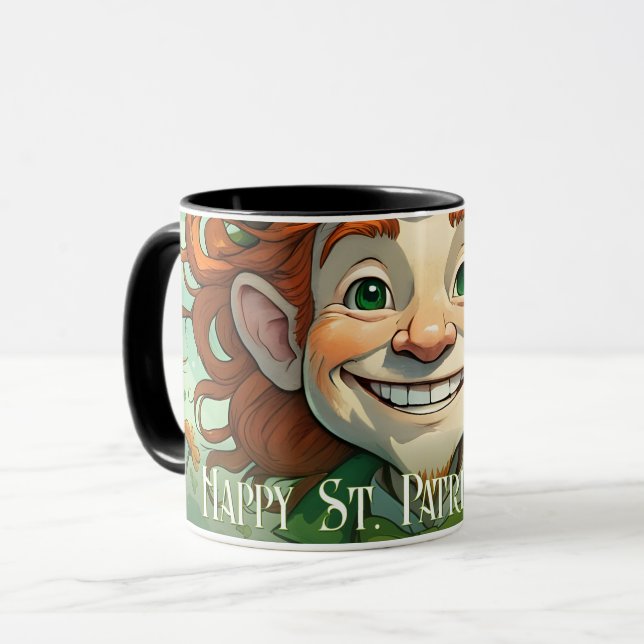 Lucky Smiles on St. Patrick’s Day Mug (Front Left)