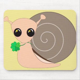 Lucky Snail Mouse Pad