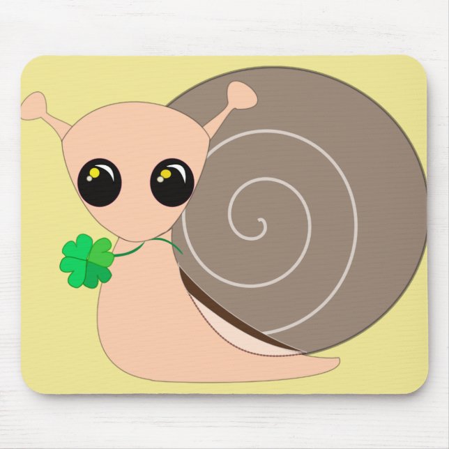 Lucky Snail Mouse Pad (Front)