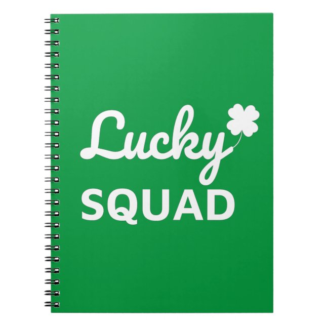 Lucky Squad St. Patrick's Day Notebook (Front)