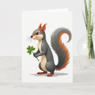 Lucky Squirrel Art Card