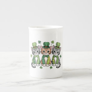 Lucky St. Patrick’s Day Kittens-47474 Bone China Mug