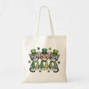 Lucky St. Patrick’s Day Kittens-47474 Tote Bag