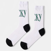Lucky St. Patrick's Day Argyle Pattern Text