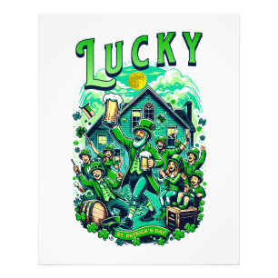 Lucky St Patrick's Day Beer Drinking Pub Party Photo Print