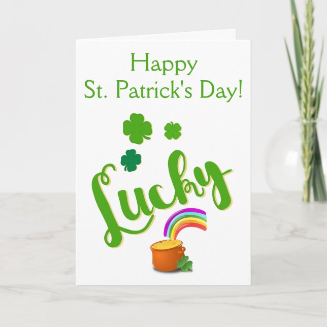 Lucky St. Patrick's Day Card (Front)