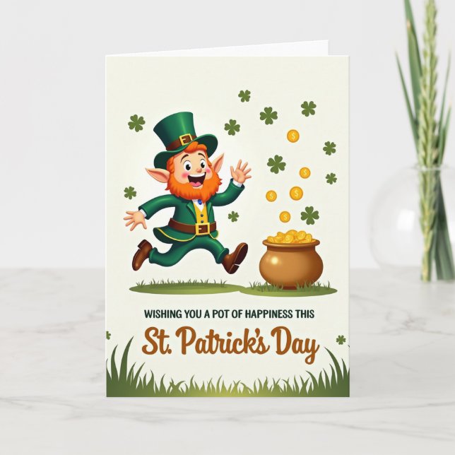 Lucky St Patricks Day Card For Partner (Front)