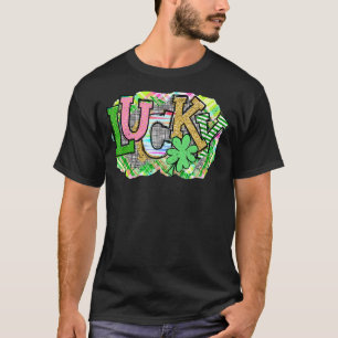 Lucky St. Patrick's Day Irish Green Lucky C Shamro T-Shirt