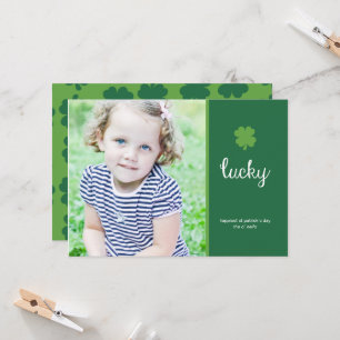 Lucky St. Patrick's Day Photo Card