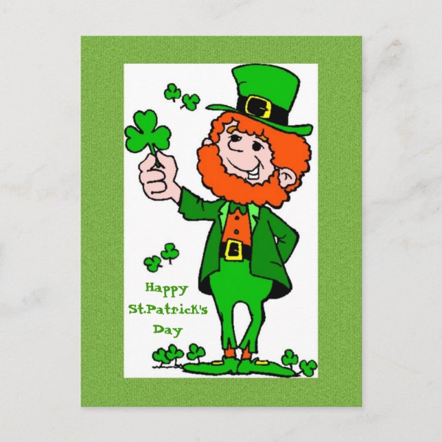 Lucky St.Patrick's Day Postcard (Front)