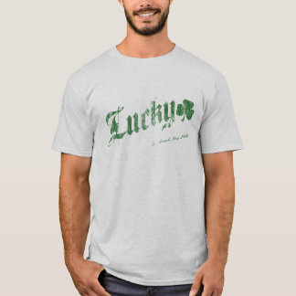Lucky St. Patrick's Day T-shirt - Green Lettering