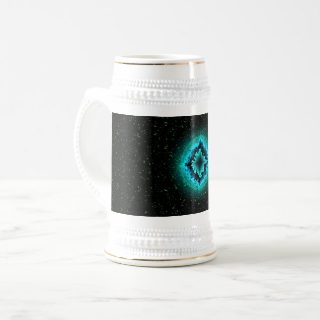 Lucky Star and Asterisk Beer Stein (Front Left)