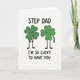 Lucky Step Dad Card