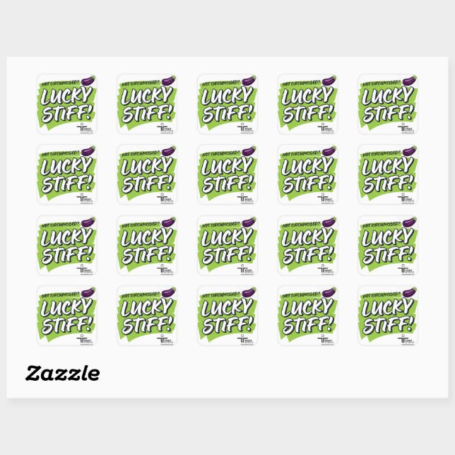 Lucky Stiff — Sticker — Green (Sheet)