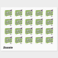 Lucky Stiff — Sticker — Green
