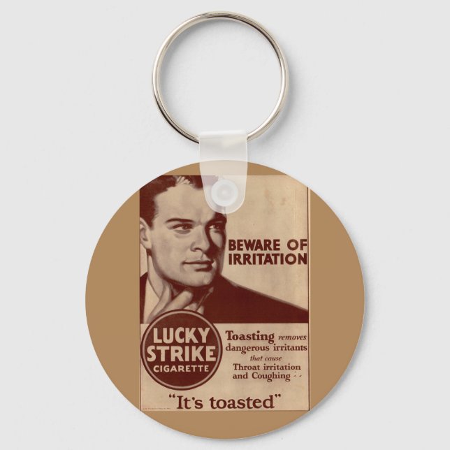 Lucky Strikes - Beware of Irritation Keychain (Front)