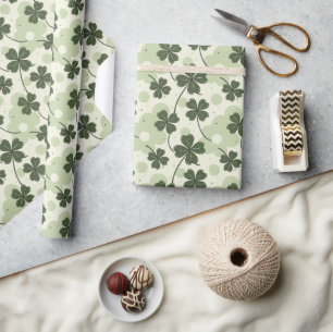 Lucky & Stylish Shamrock Wrapping Paper