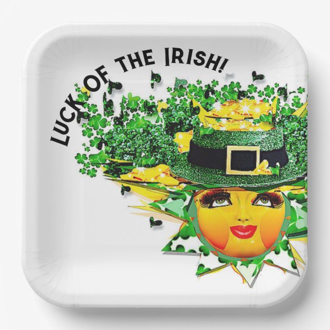 LUCKY SUN! PAPER PLATE (Front)