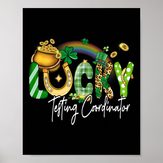 Lucky Testing Coordinator St Patricks Day Family M Poster (Front)