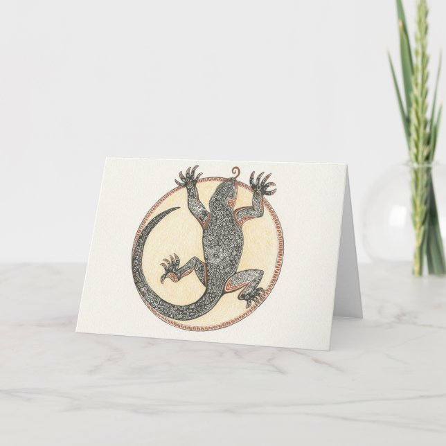Lucky the Lizard of Sedona, Arizona Card (Front)