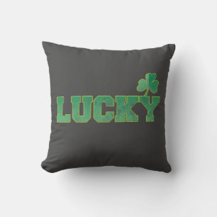 Lucky. Throw Pillow