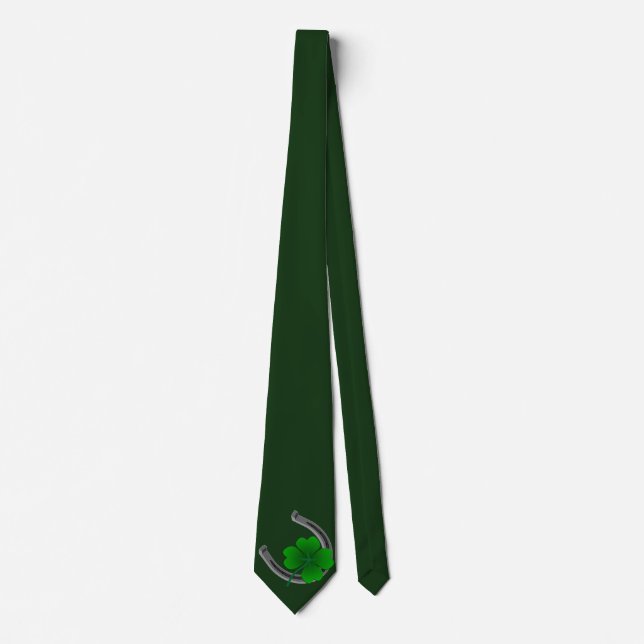 Lucky Tie St. Patrick's Day Tie Lucky Necktie (Front)