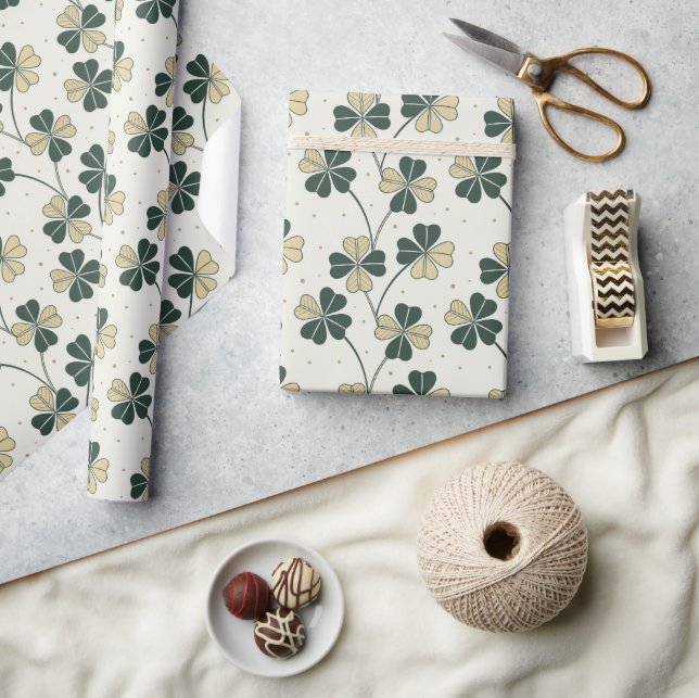 Lucky & Timeless Shamrock Wrapping Paper (Crafts)
