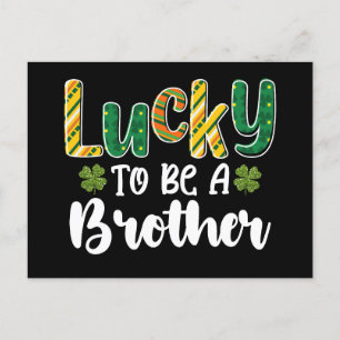 Lucky To Be A Brother Family St Patrick's Day Postcard
