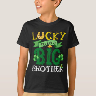 Lucky To Be A Brother St. Patrick_s Day Shamrock  T-Shirt
