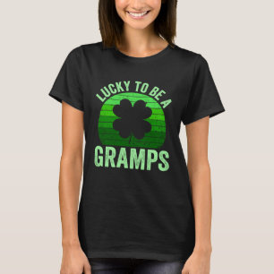 Lucky To Be Gramps Leprechaun Shamrock St Patricks T-Shirt