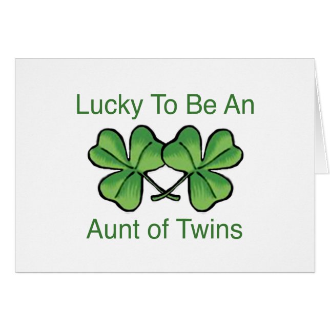 Lucky To Be Twin Aunt (Front Horizontal)