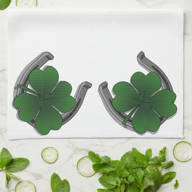 Lucky Towels St. Patrick's Tea Towels Customize (Folded)