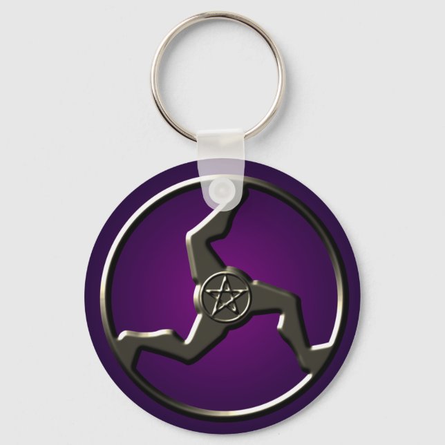 lucky-triskelion-key-chain keychain (Front)