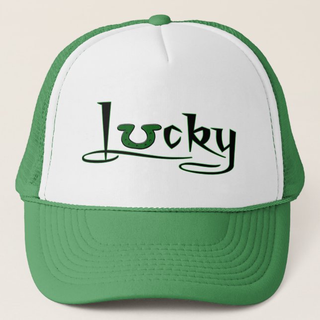 Lucky Trucker Hat (Front)