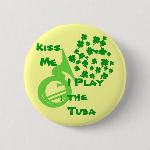 Lucky Tuba 2 Inch Round Button